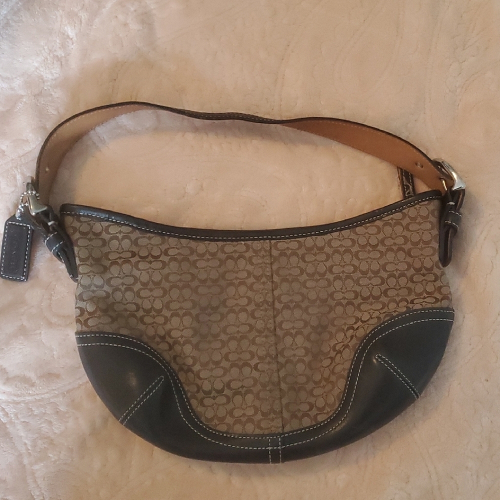 Coach Two-Tone Signature Bag